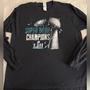 ⭐️ 3/$20 Philadelphia Eagles Super Bowl LII Champions black Long Sleeve Shirt